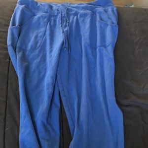 Blue Sweat Capris